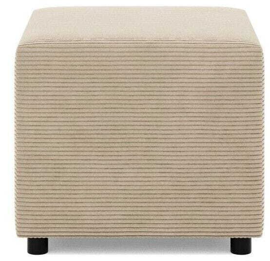 Adams Group Pufa do siedzenia BLOM sztruksowy, 51x51x40 cm, beżowy