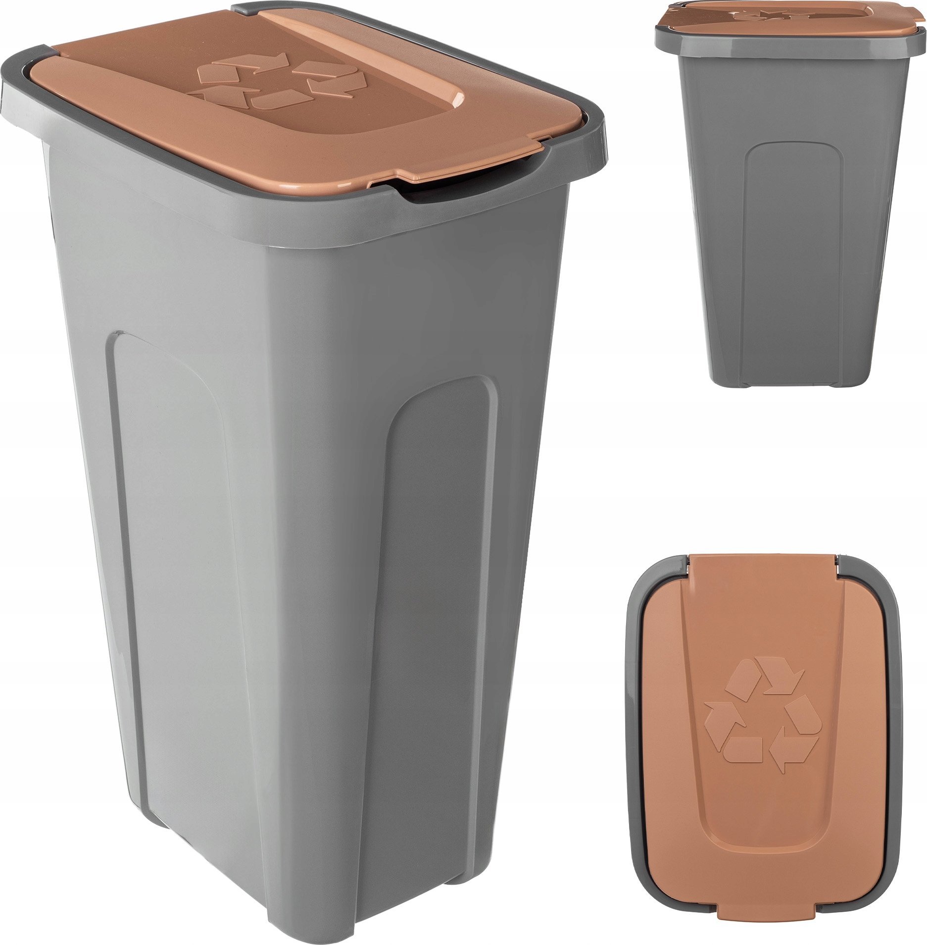 Kosz na śmieci Kadax KADAX Kosz na śmieci Sorta 30L brązowy