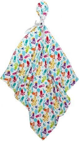 Texpol Pieluszka bambusowa 30x30 cm ośmiornice (TEX000174)