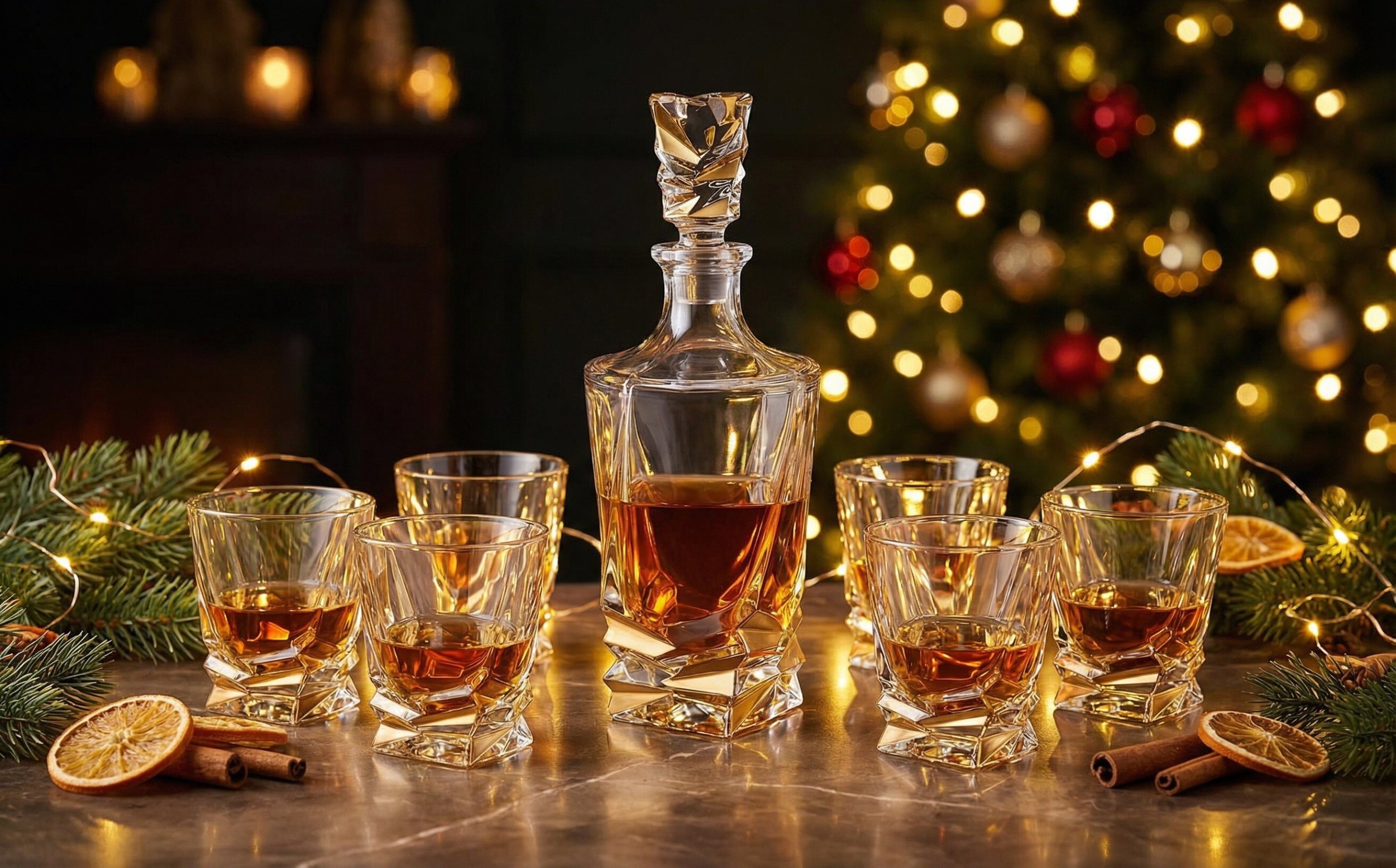 Zestaw do whisky karafka + 6 szklanek BOHEMIA PORTO STEP