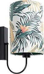 Kinkiet Lumes Kinkiet tuba z kwiatowym wzorem - S370-Hilva