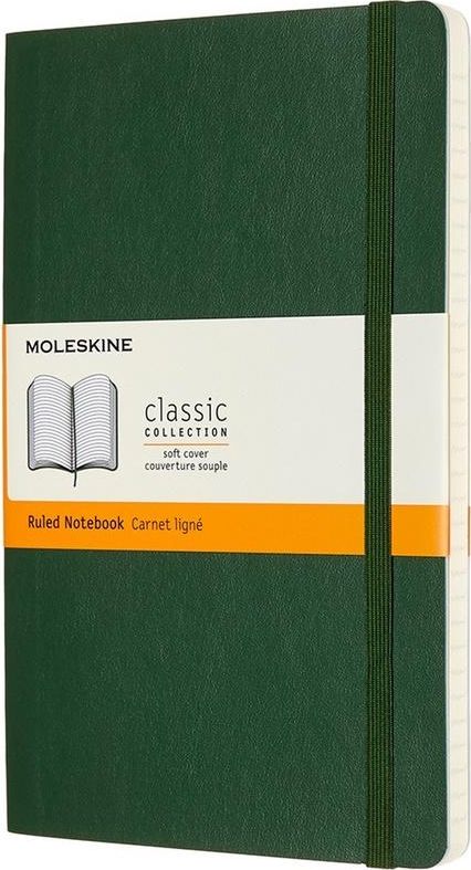 Moleskine Notes 13x21 kratka myrtle zielony