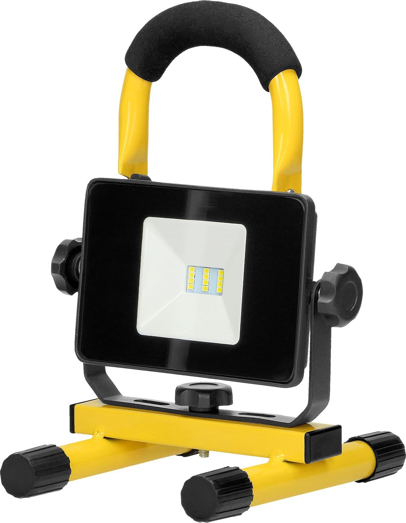 Orno BATRI LED 10W, Naświetlacz roboczy, przenośny z akumulatorem, 800lm, IP65, 6500K, 2200mAh