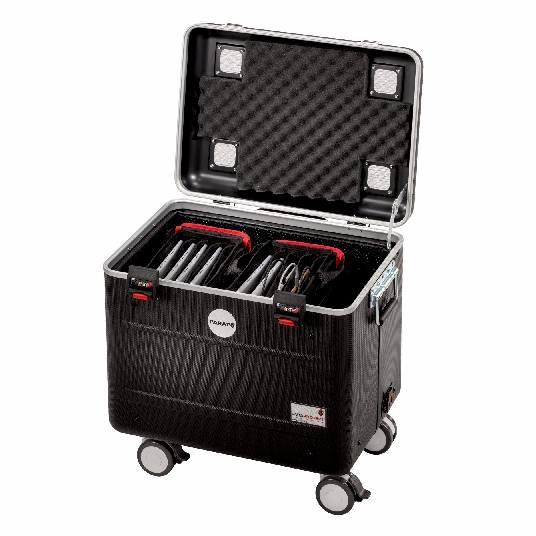 PARAT PARAPROJECT Case TC10 BASKET TwinCharge f�r 10 Tablets bis 29,21cm 11,5Zoll iOS/And/Win Charge Only schwarz