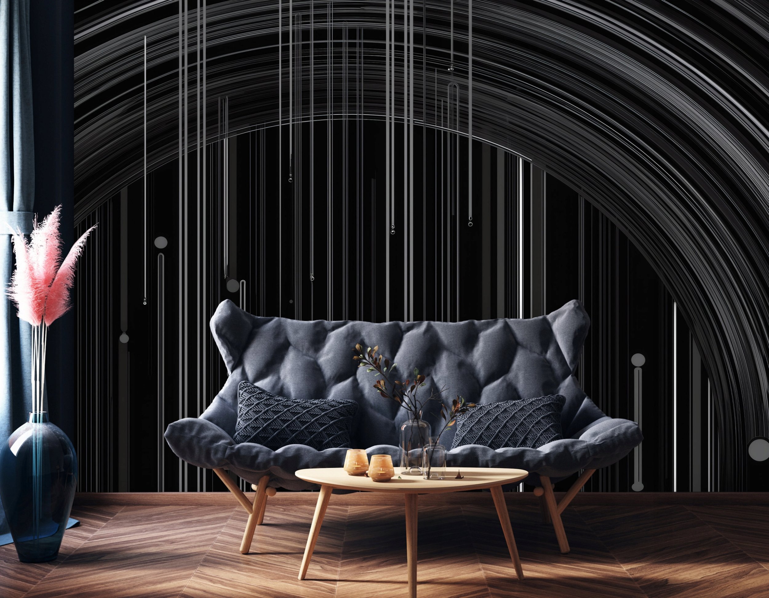 Fototapeta Na Flizelinie Abstrakcja Geometryczna Do Sypialni Salonu 400x280