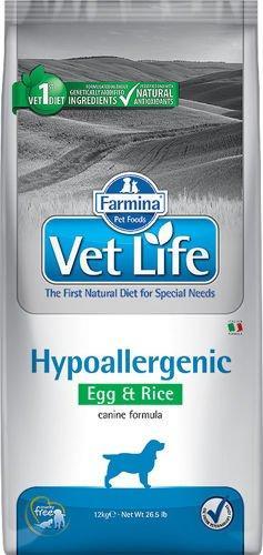 Farmina Vet Life Dog Hypoallergenic Egg & Rice 12 kg + Advantix - dla psów 25-40 kg (pipeta 4ml)
