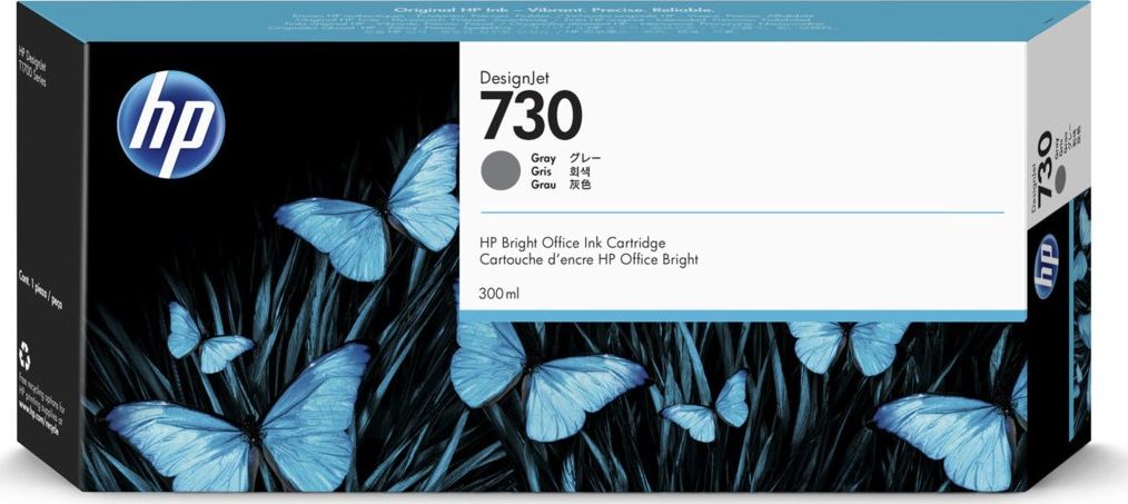 Tusz HP HP Tusz nr 730 P2V72A Gray 300 ml P2V72A