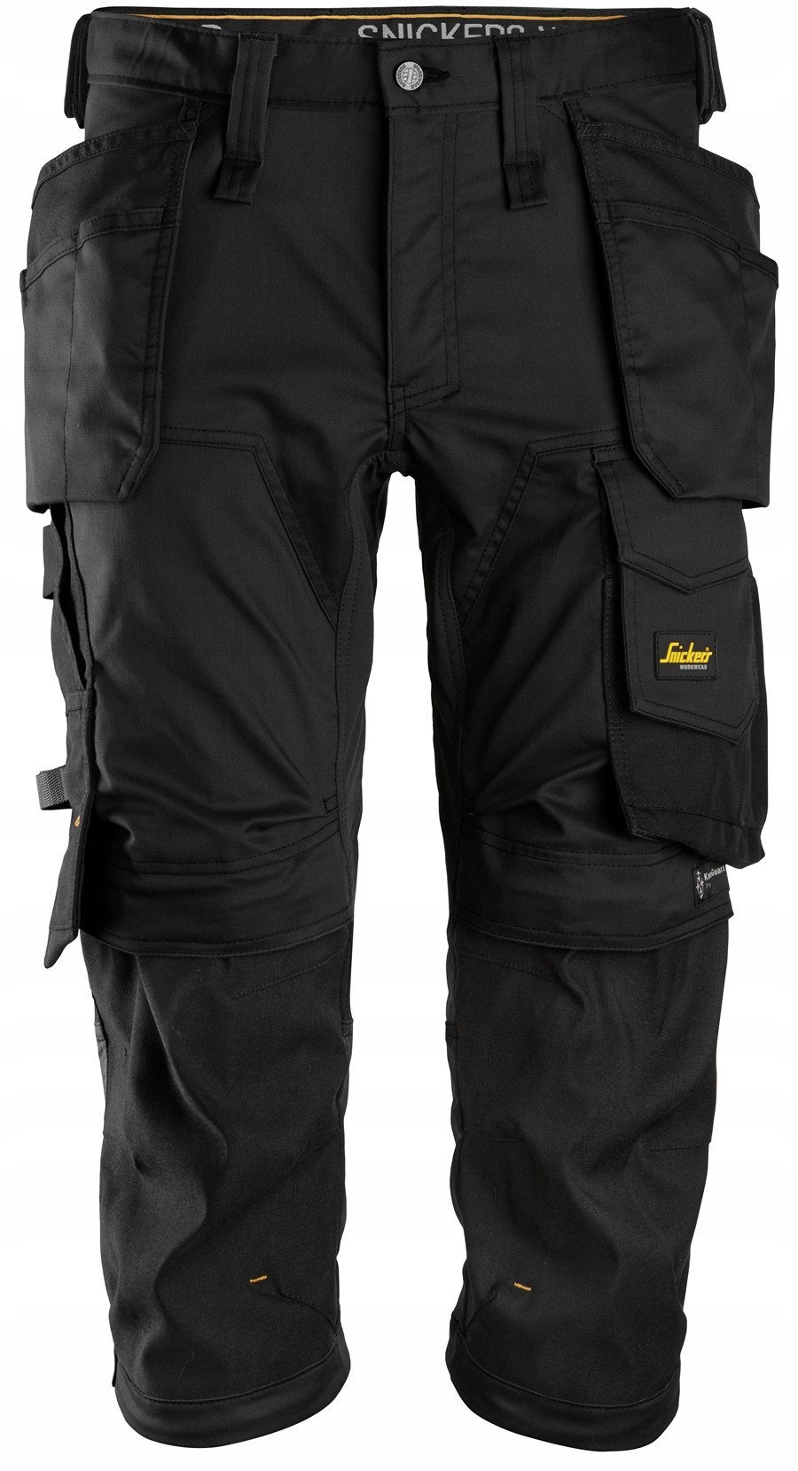 Snickers piratbuks str. 56 - Sort, slim fit design, stretch m/hylsterlommer - 6142