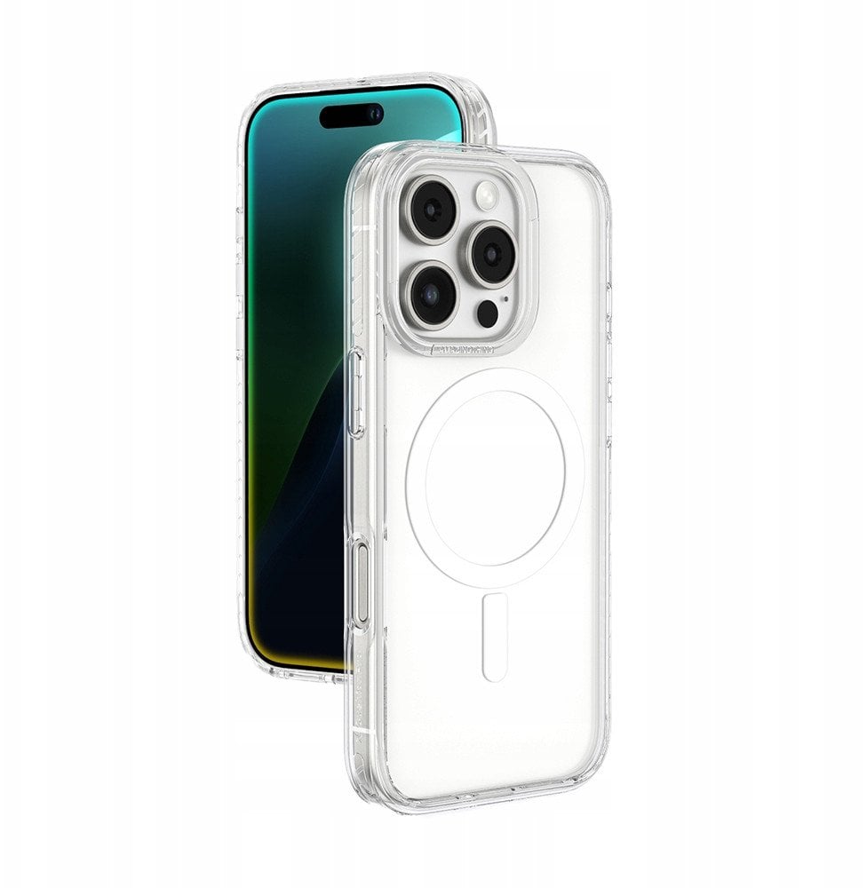 Etui silikonowe AMAZINGTHING Titan Pro Mag Case z pierścieniem magnetycznym do iPhone 16 Pro - przezroczyste