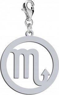 Radziszewska Jewellery Srebrny Charms Znak zodiaku SKORPION DEDYKACJA