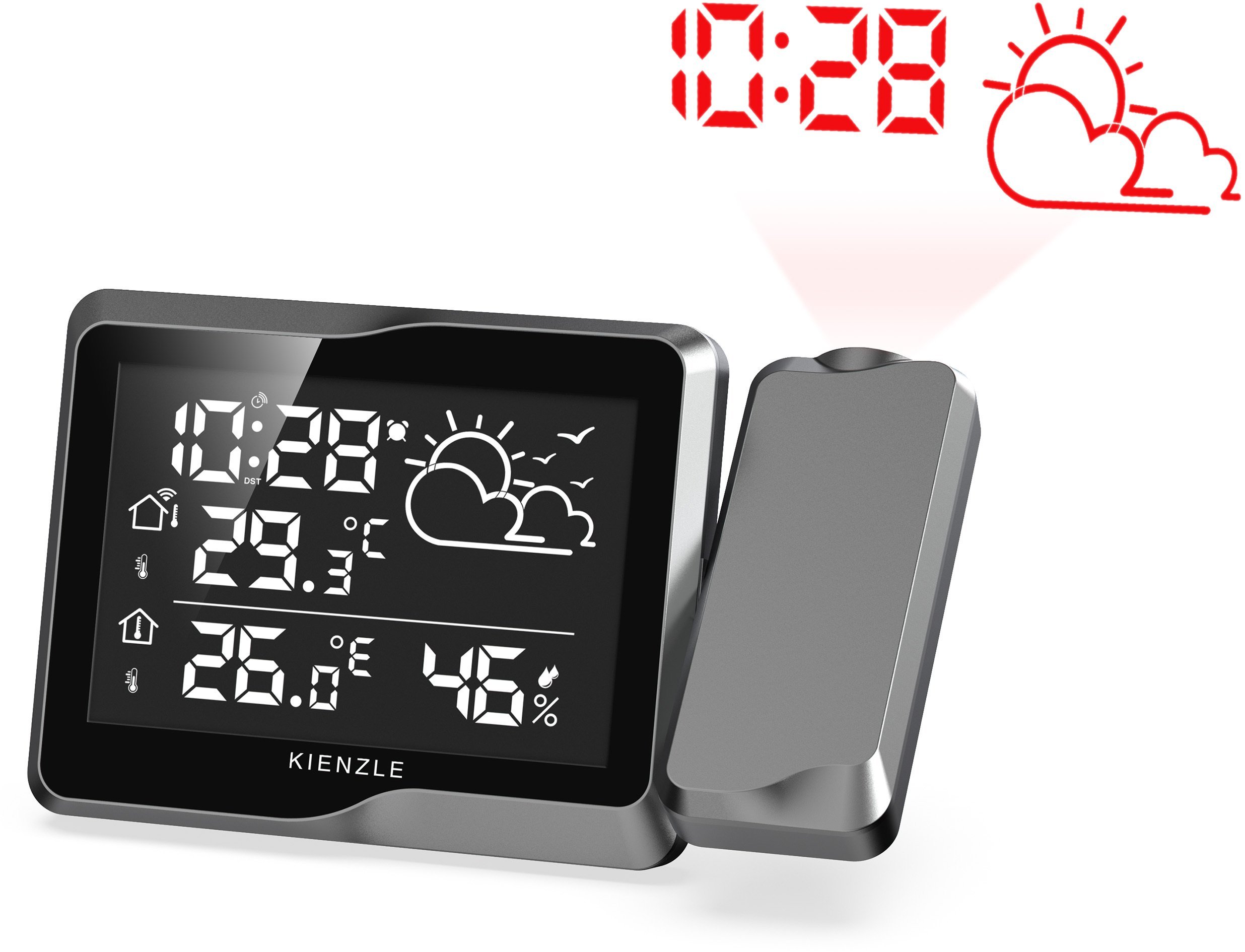 KIENZLE DCF Radio-Control.Home Weather Station with Projection