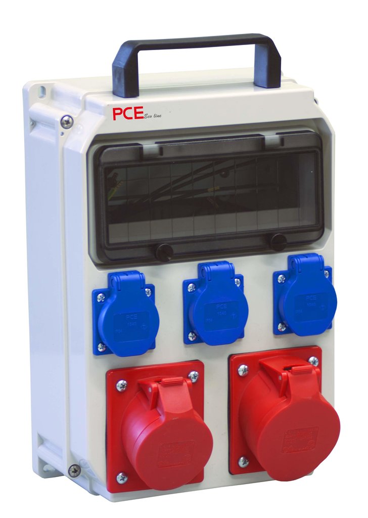 PCE Rozdzielnica przenośna HEL 10M 32/5 16/5 3GS 230V IP54 ECOline 90EKO001