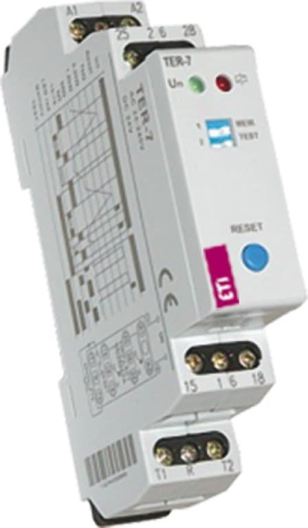 Eti-Polam Termostat modułowy analogowy 1P 8A 24-230V AC/DC IP40 TER-7 002471804