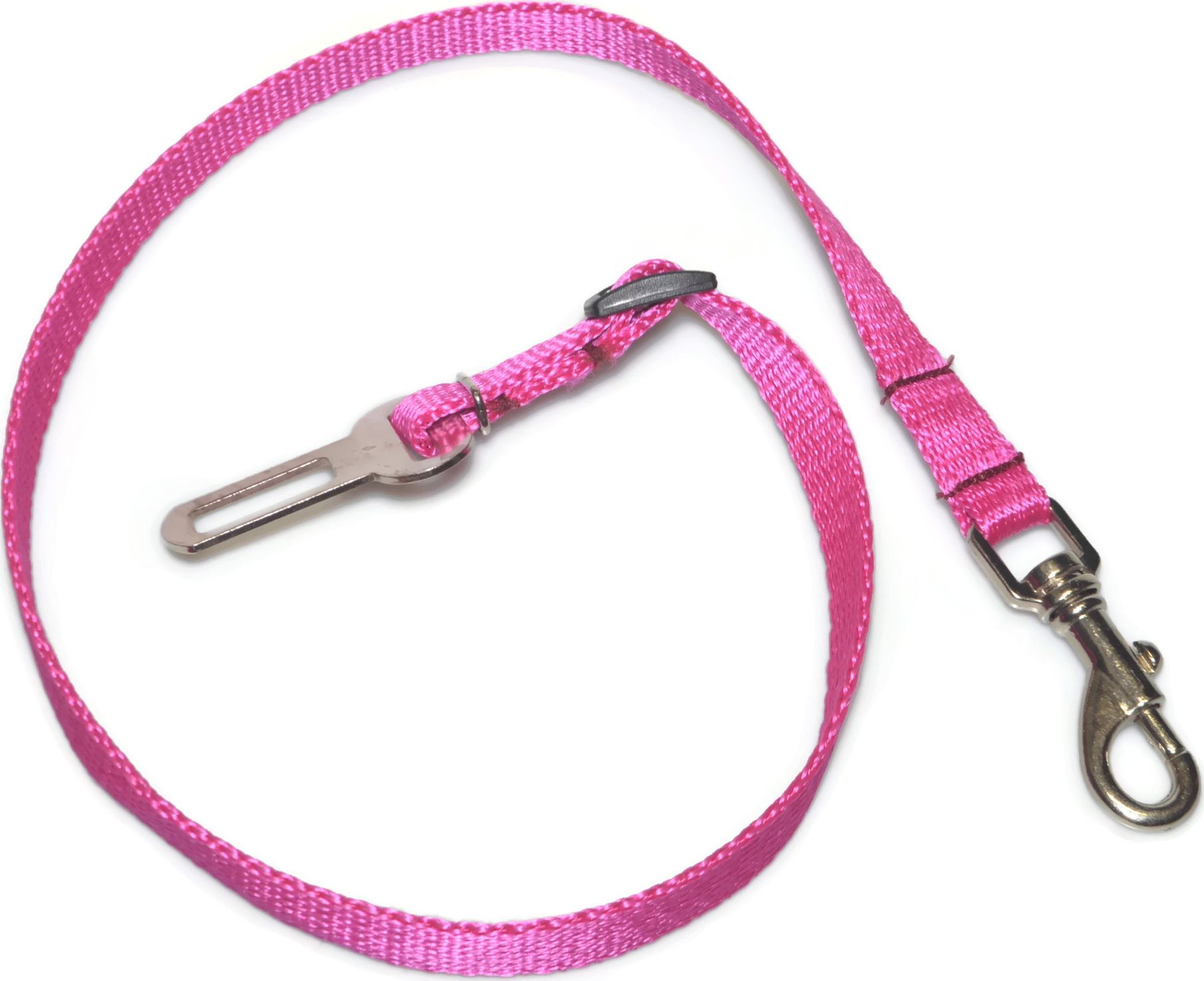 Alizoo Zapięcie samochodowe dla psa 16mm różowe