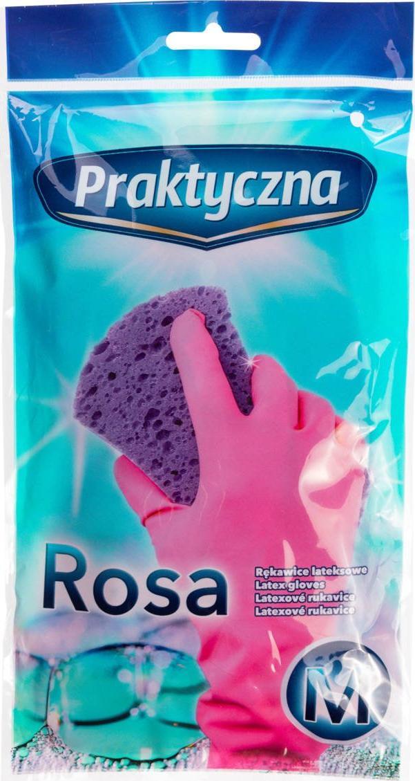 Praktyczna RĘKAWICE LATEKSOWE ROSA - PRAKTYCZNA - M