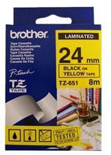 Brother taśma TZ-651 (black on yellow)