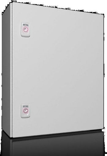 Rittal AX Obudowa kompaktowa 400x500x210 mm blacha stalowa z pł. mont. jednodrzwiowa 2 zamki dźwigienkowe 1045.000