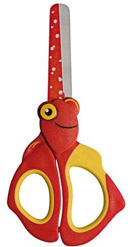 Wedo 73 6001 nożyczki szkolne i papiernicze Uniwersalne Proste cięcie Czerwony, Żółty