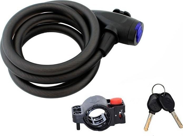 Sports Equipment Blokada motocyklowa rowerowa stalowa Lina 150cm czarna RW19C