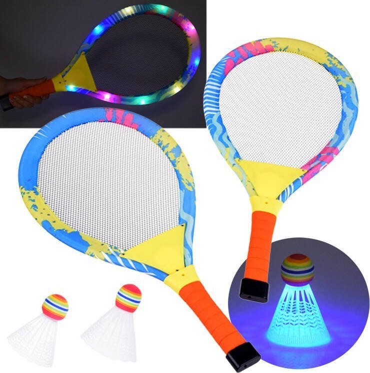 Jokomisiada Paletki Świecące do Badmintona - badminton Gra towarzyska SP0779