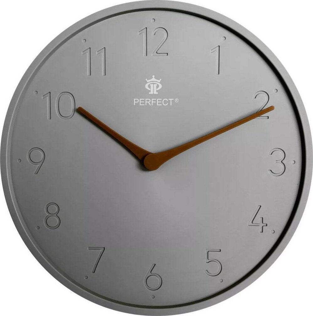 Perfect Zegar ścienny Perfect PE FX-5812 szary 28 cm
