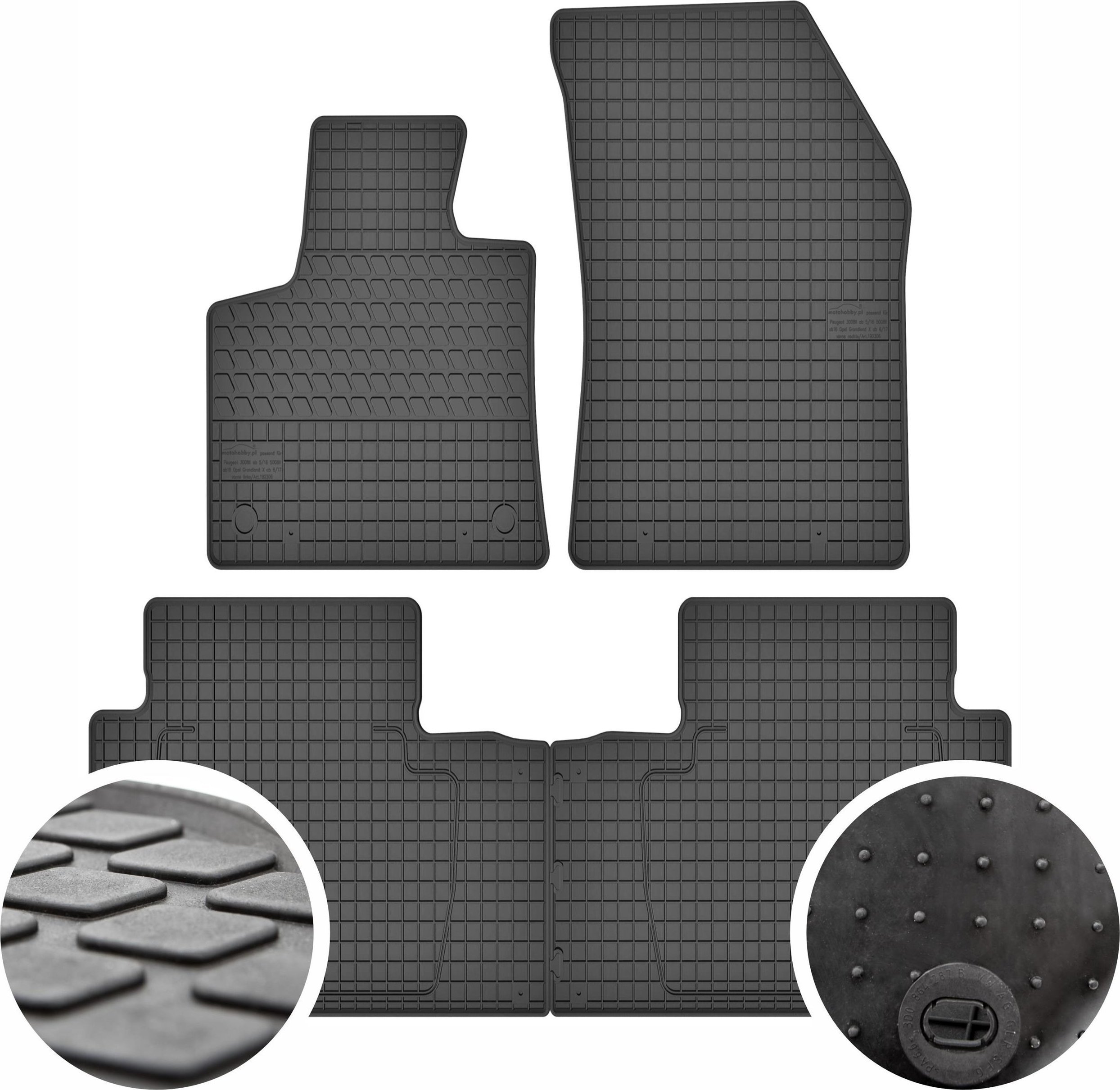 GeyerHosaja Dywaniki gumowe do Peugeot 5008 II 5os