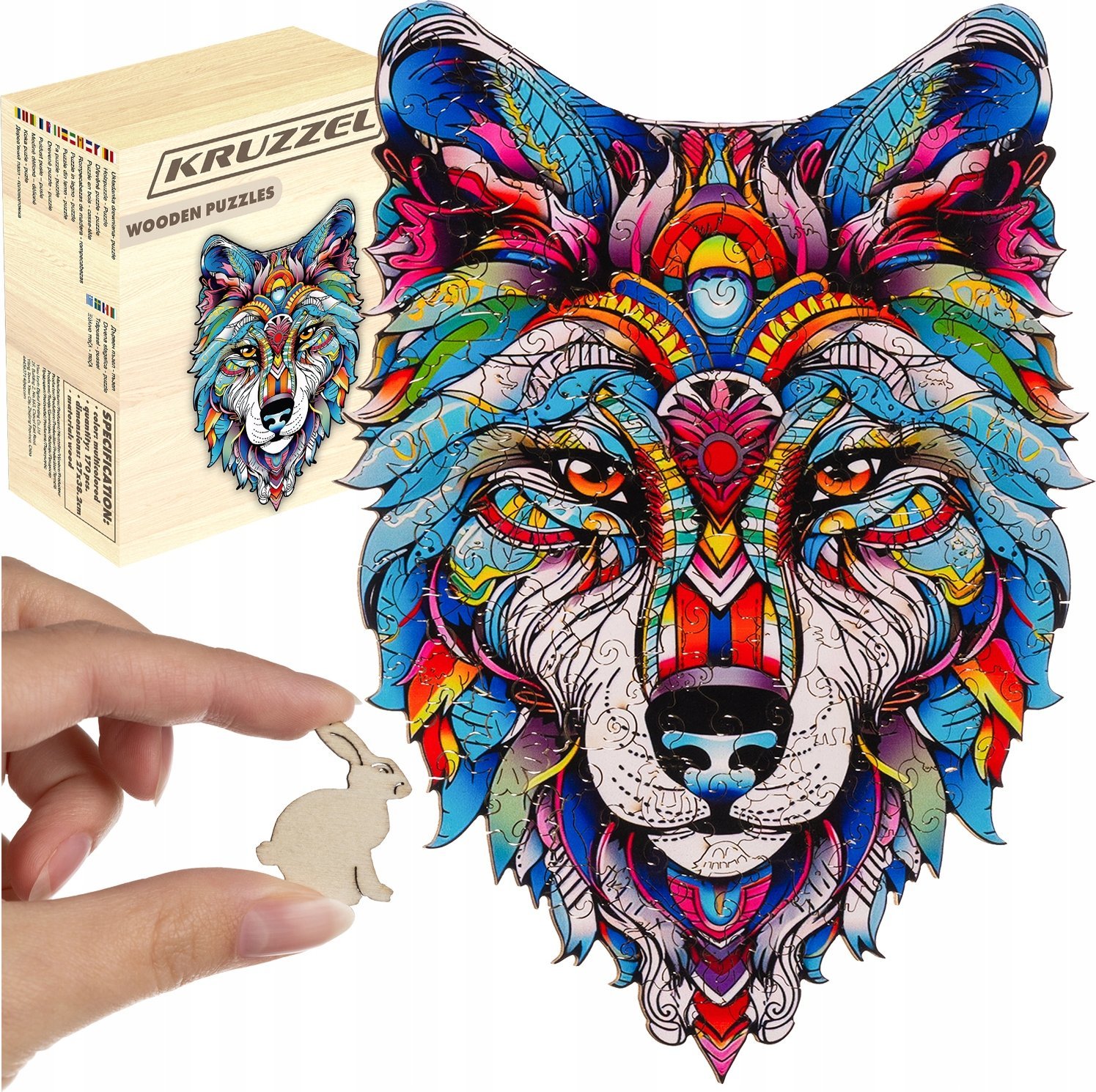 Kruzzel Układanka drewniana- puzzle Kruzzel 24552