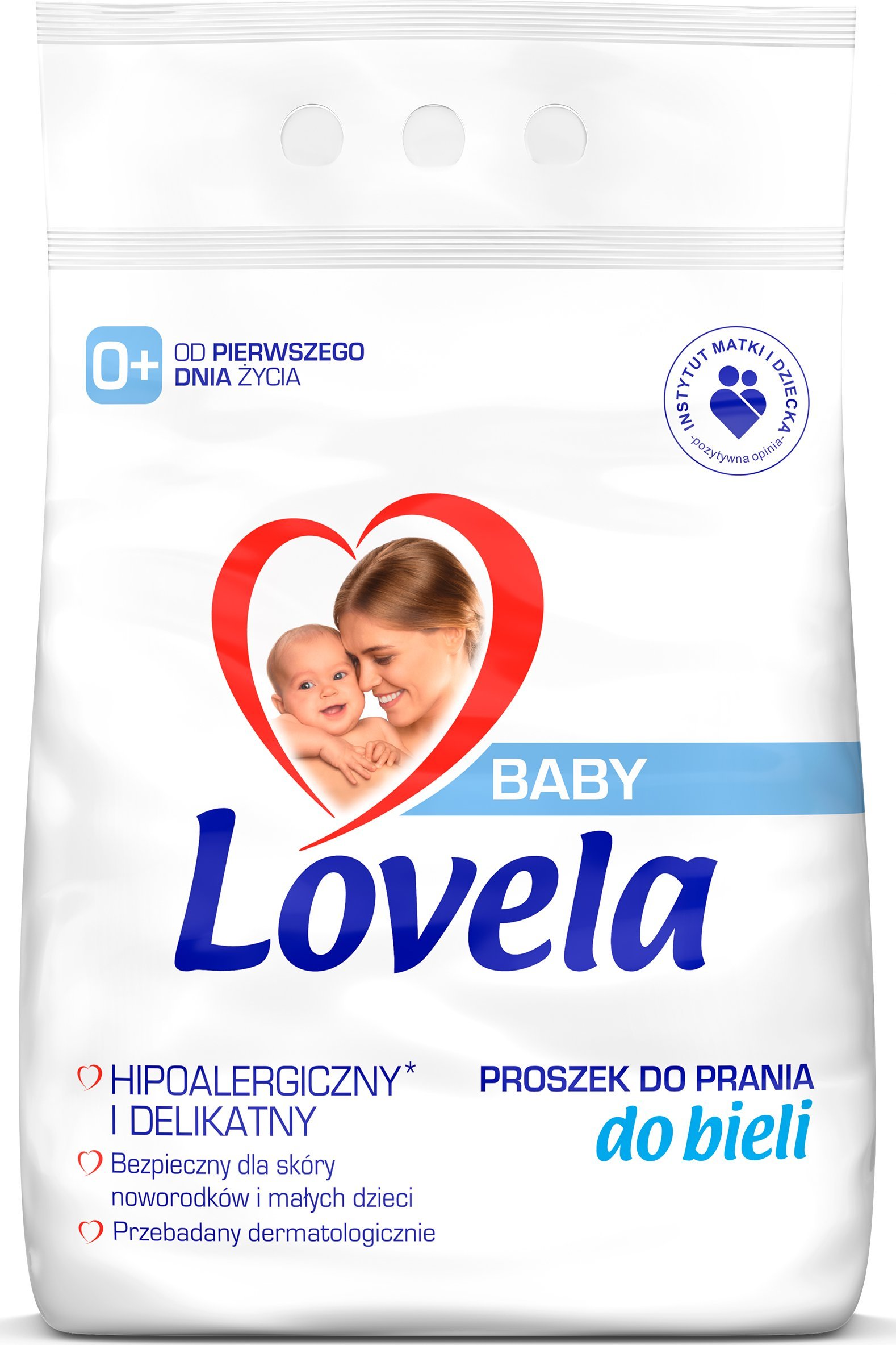 Lovela Proszek do prania białego dla niemowląt hipoalergiczny 2,7 kg