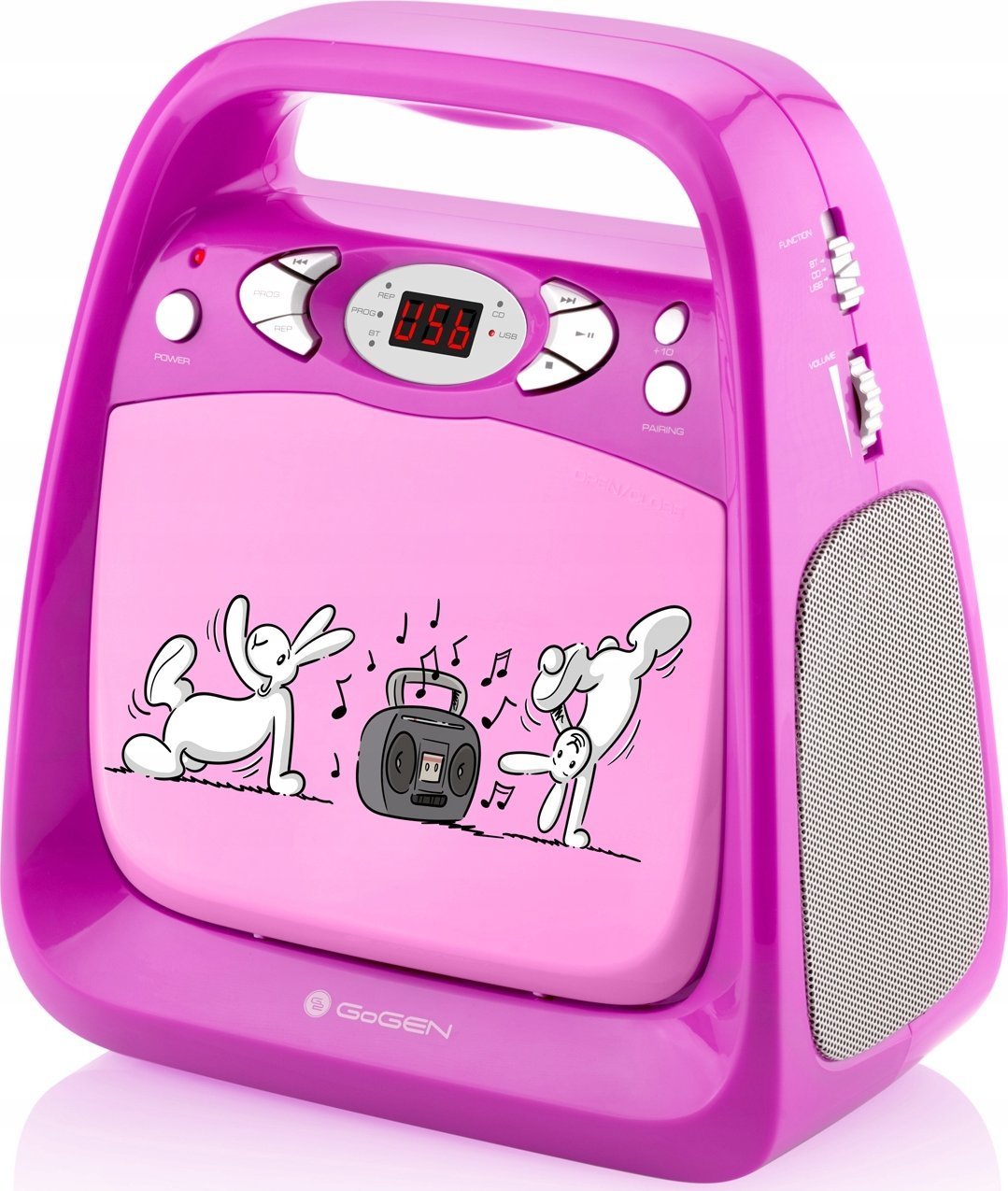 Głośnik GoGEN GOGEN BOOMBOX BOBKARAOKEP RÓŻ KRÓLIKI 8590393405404