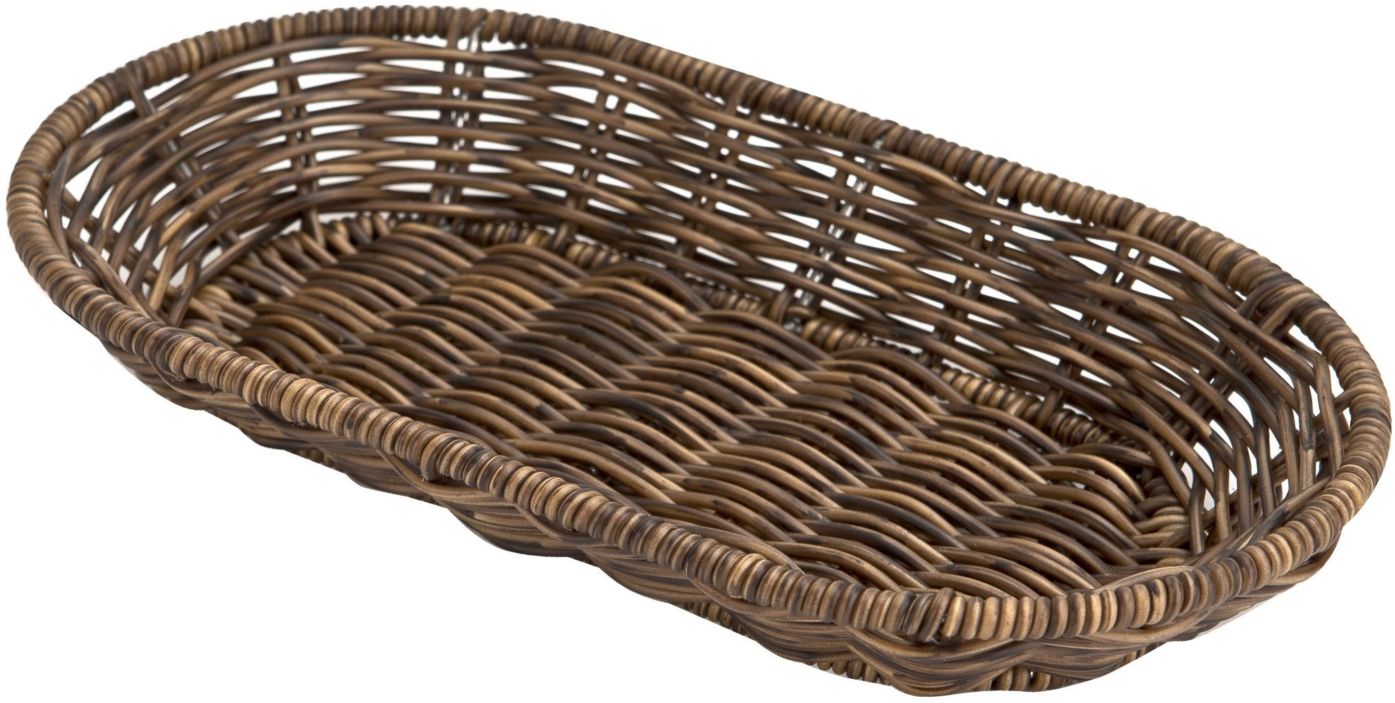 Koszyk ozdobny 28x16x4 cm owalny Cove brąz