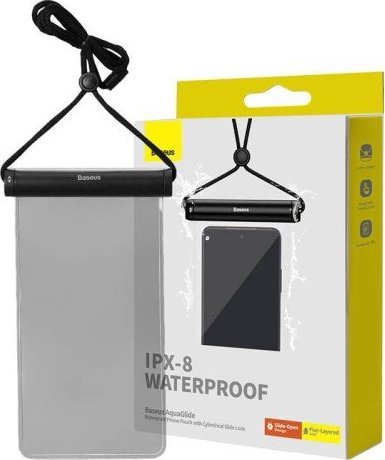 Baseus Wodoodporne etui Baseus AquaGlide z zamkiem cylindrycznym (czarne)