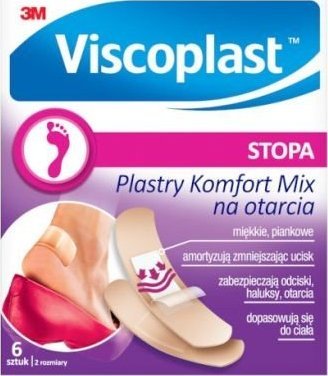 Sila Viscoplast plastry komfort na otarcia mix 6 szt
