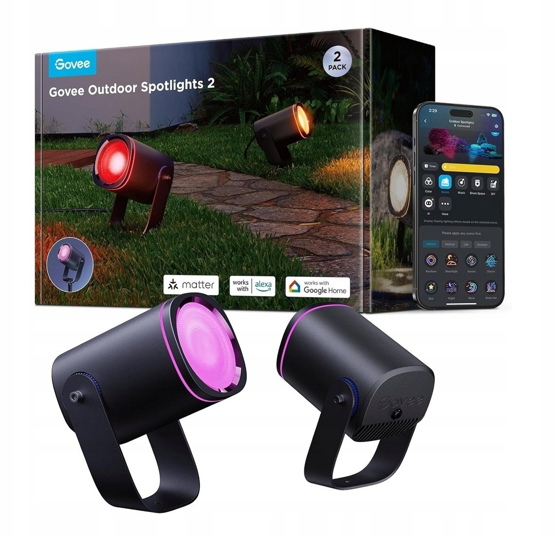 Naświetlacz Govee Outdoor Spotlights 2 pakiet 2