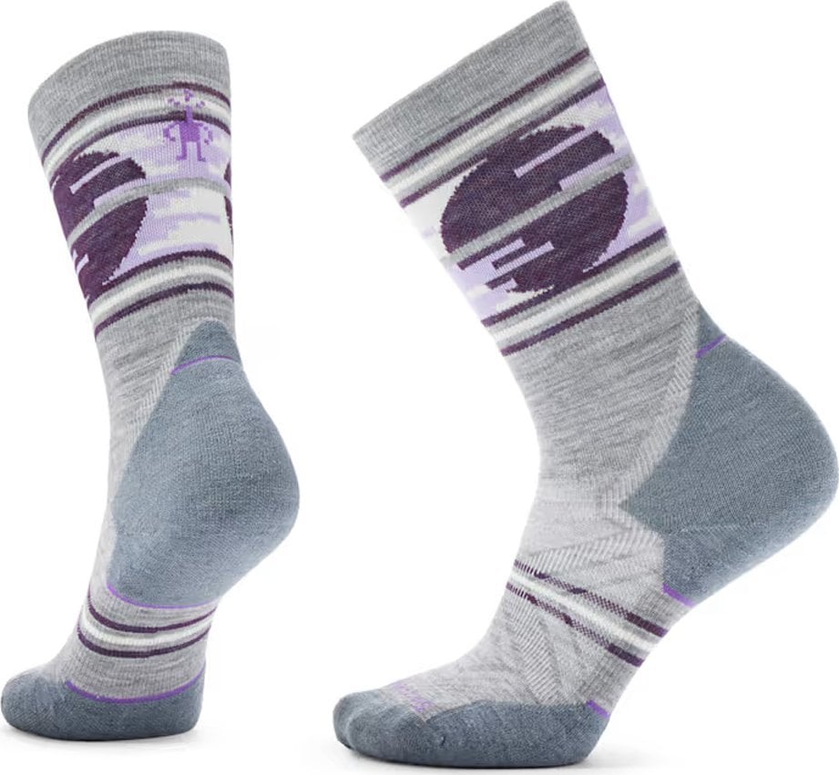Smartwool W'S Trail Run Targeted Cushion Sunset Trail Crew Socks, A22 | meadow mauve, S