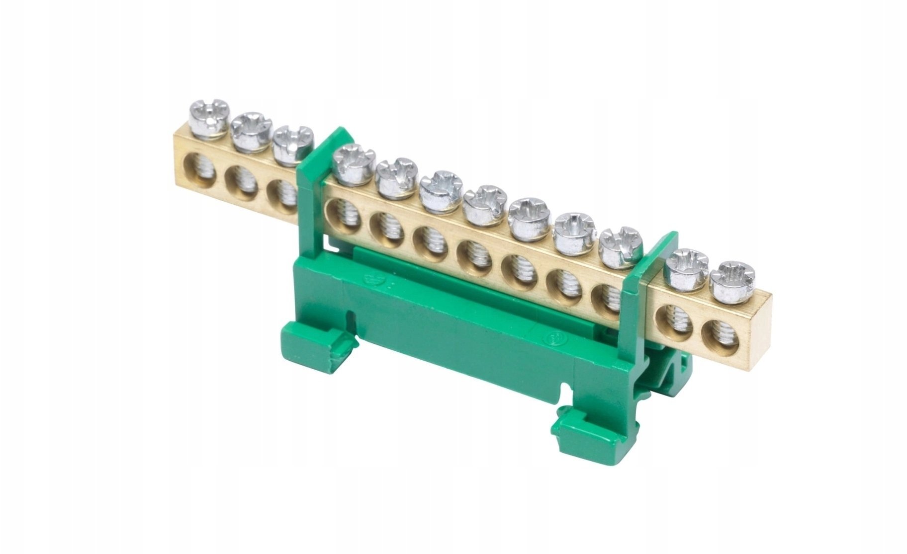 Listwa zasilająca Simet Listwa zaciskowa na szynę PE12 ochronny 12-torowa 16mm 400V AC 63A zielony 81701005