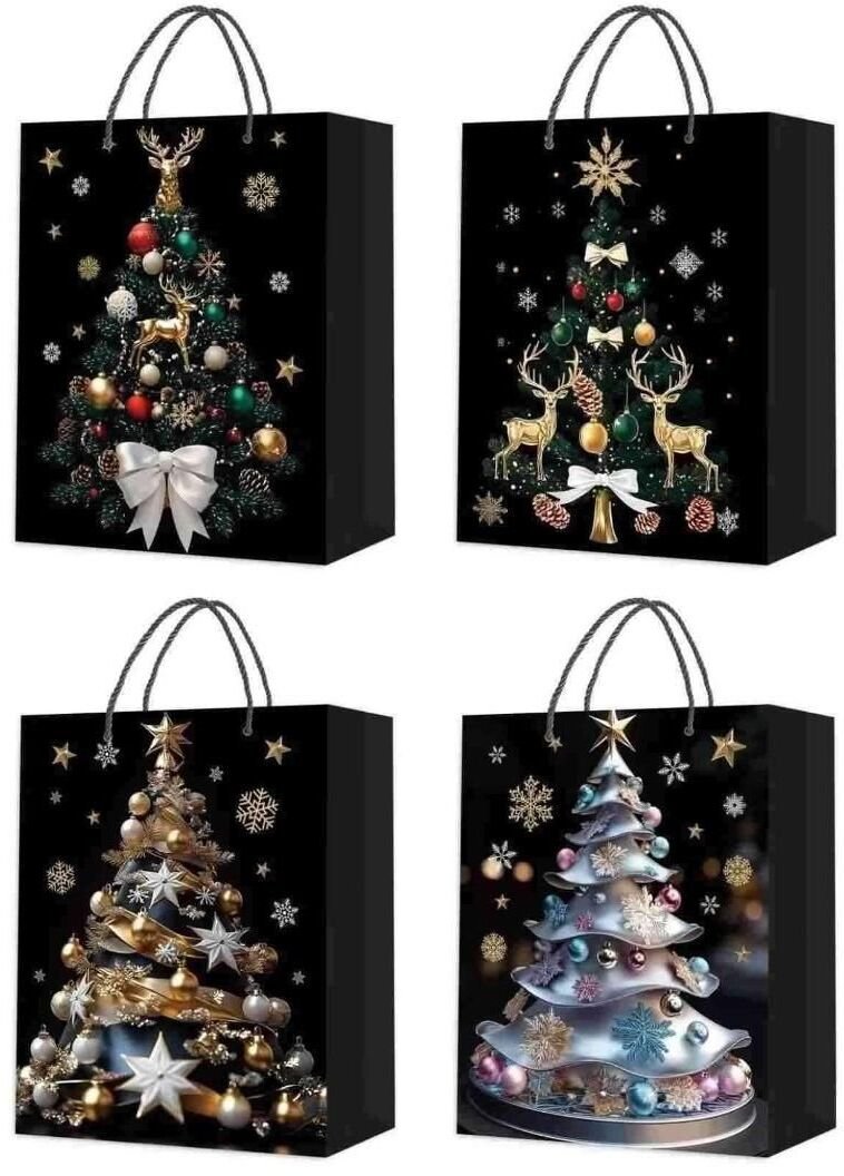 Torebka prezentowa M Boże Narodzenie platera mix