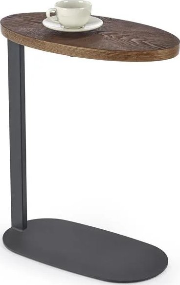 Halmar Stolik kawowy DELPHI 48x26 orzech/czarny HALMAR