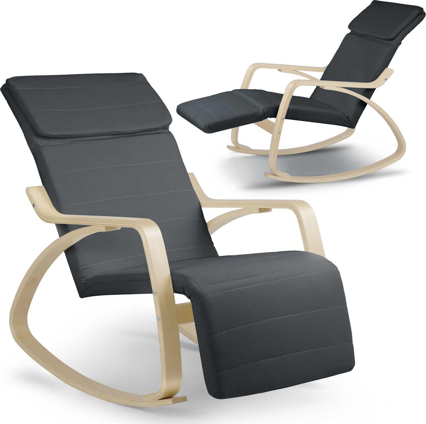 Sofotel Fotel wypoczynkowy bujany Suzi - szary