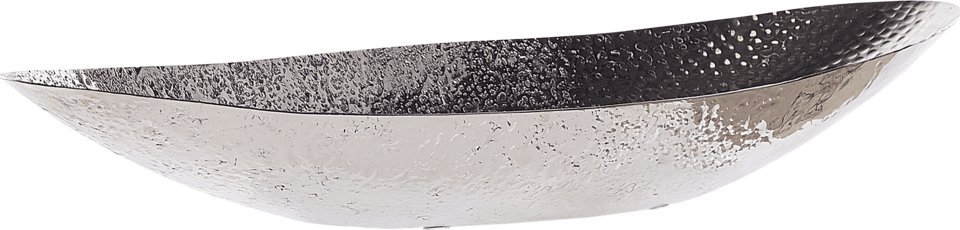 Beliani Patera dekoracyjna metalowa srebrna IBRASH