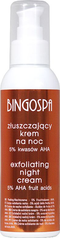BingoSpa Krem złuszczający na noc 5% kwasów AHA 135 g