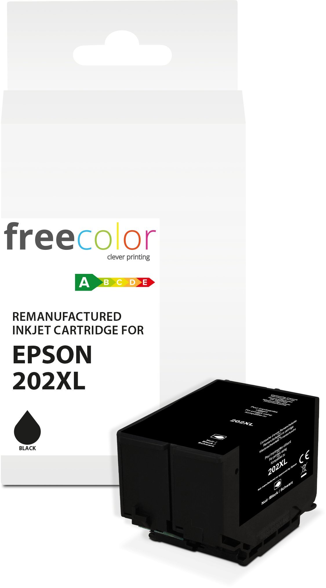 Tusz Freecolor Kartridż Epson 202XL black 22ml remanufactured