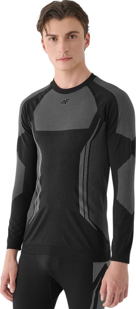 4f Koszulka termoaktywna męska 4F M165 czarno-szara 4FWAW24USEAM165 20S L/XL