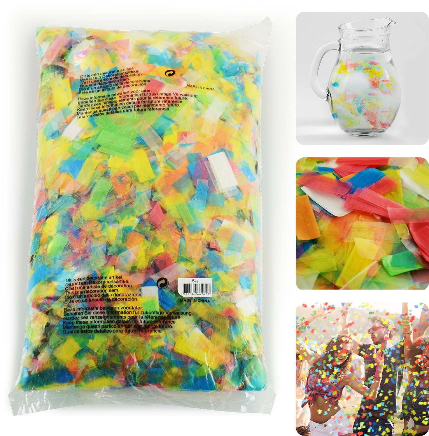 Biodegradowalne konfetti 5kg one size