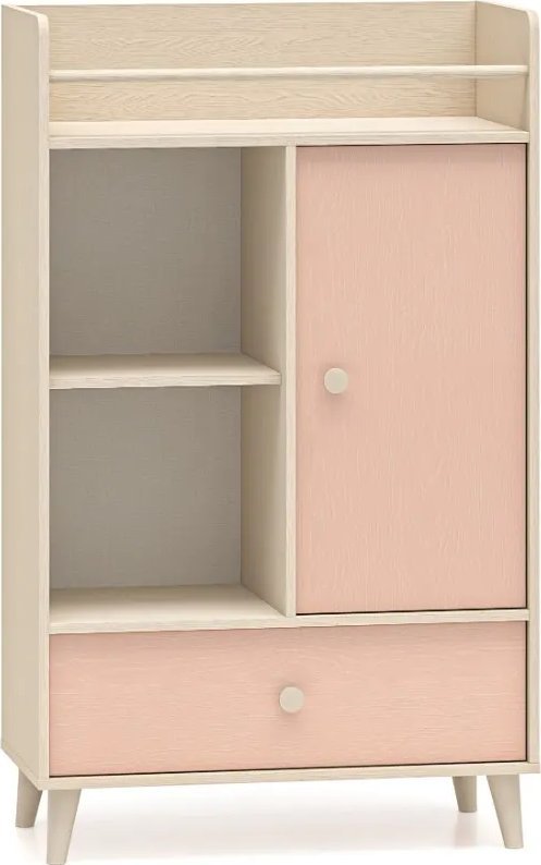 Komoda dziecięca MEVEL 04 130 różowa ML MEBLE