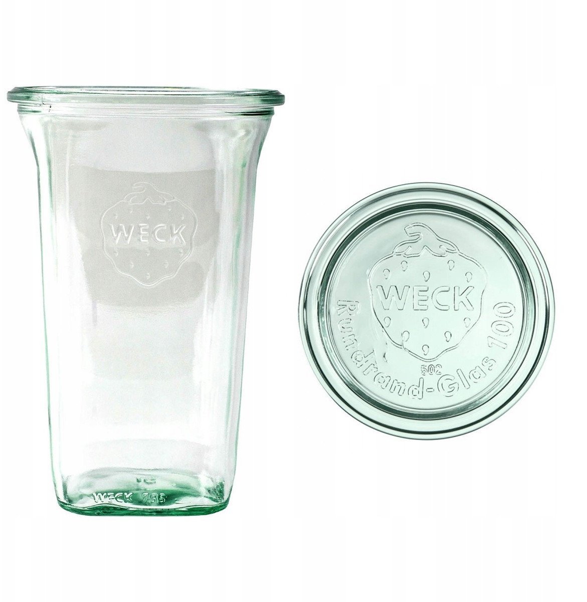 Słoik Quadro 795 ml z pokrywą - op. 6 szt