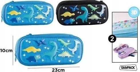 Piórnik Teka Piórnik z aplikacjami 3D Dinosaur MIX