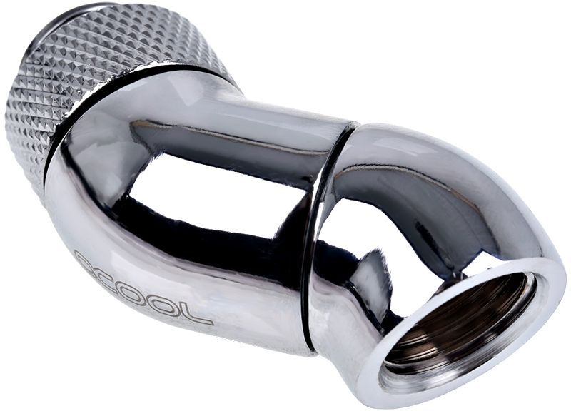 Alphacool Adapter 1/4", obrotowy, chrom (17251)