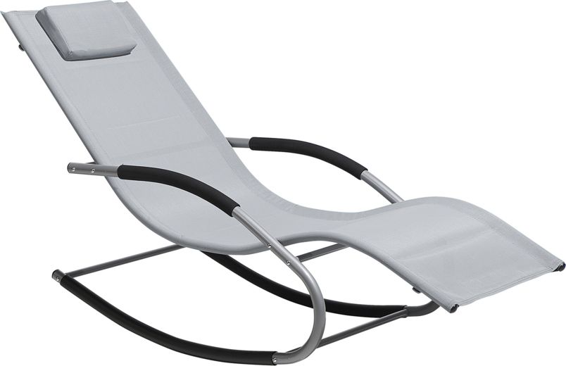 Shumee Leżak ogrodowy szary CARANO