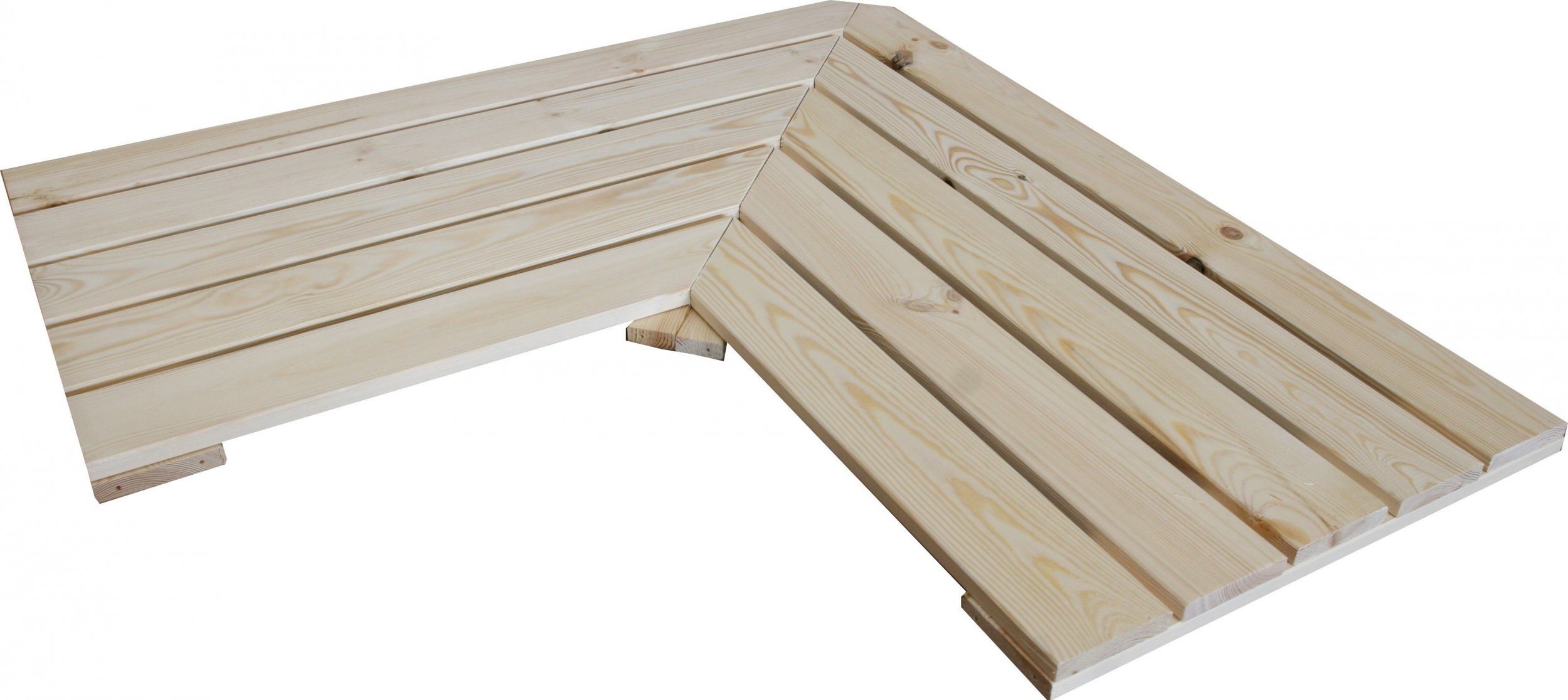 Wamar-Sosenka Narożna półka ażurowa do regału MAXI 82,5x44,5 cm Naturalna Surowa Drewno sosnowe / Wamar-Sosenka