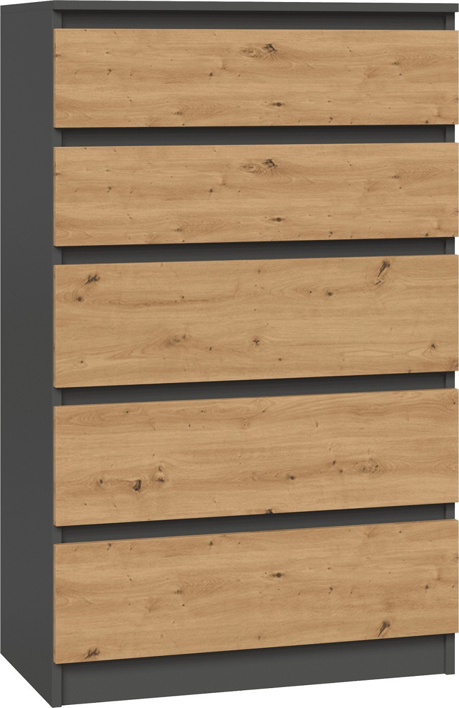 Topeshop KOMODA MALWA M5 - ANTRACYT / ARTISAN